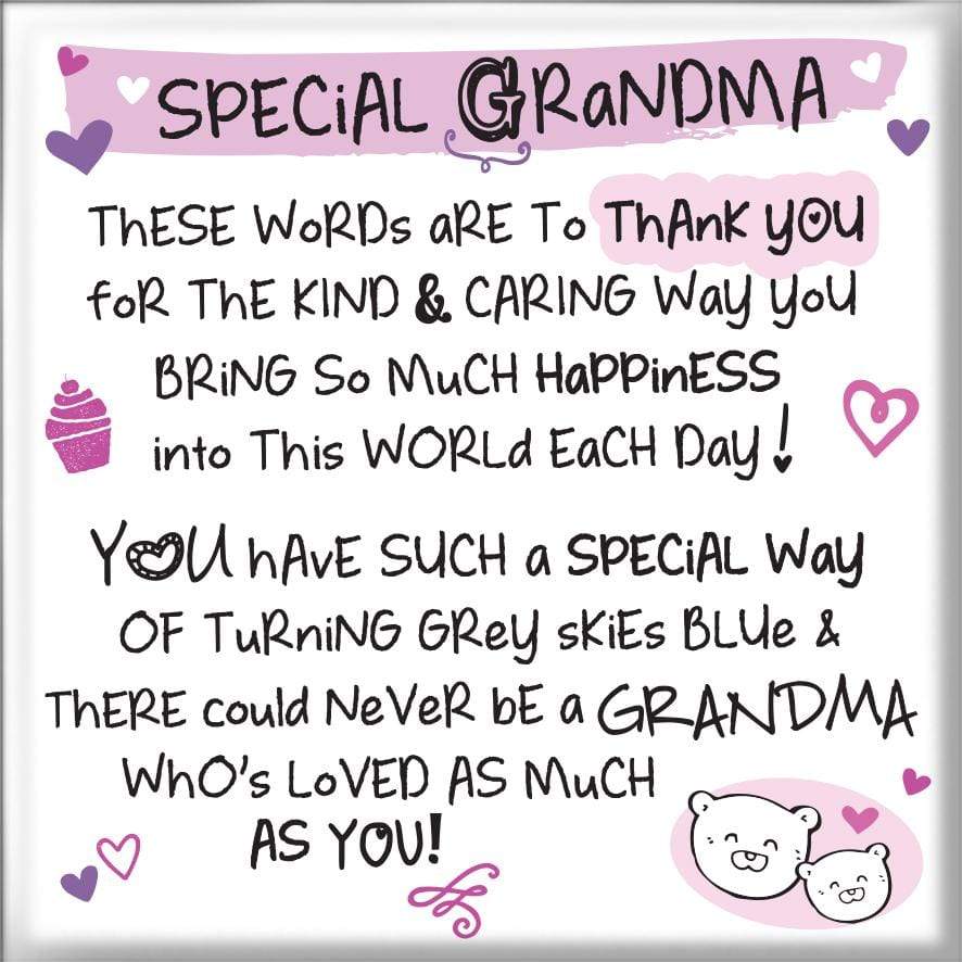 WPL Magnet Inspired Words Magnet - Special Grandma