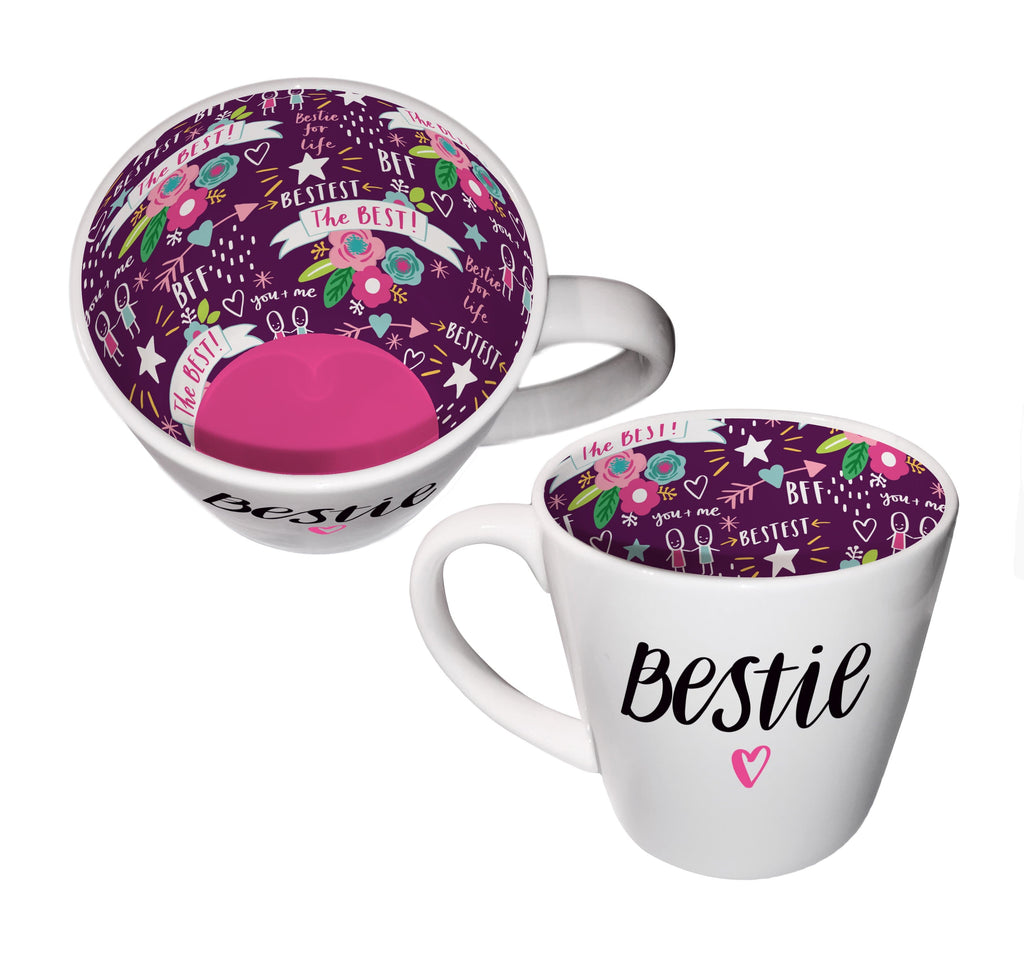 WPL Mug Inside Out Mug With Gift Box - Bestie Heart