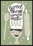 WPL Tea Towel Home & Dry  100% Cotton Tea Towel - Good things come to those who Bake