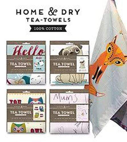 WPL Tea Towel Home & Dry  100% Cotton Tea Towel - Hello Is It Tea You're Looking For?