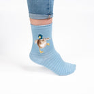 Wrendale Designs Socks Wrendale Bamboo Socks - Duck 'Waddle and a Quack' - Blue