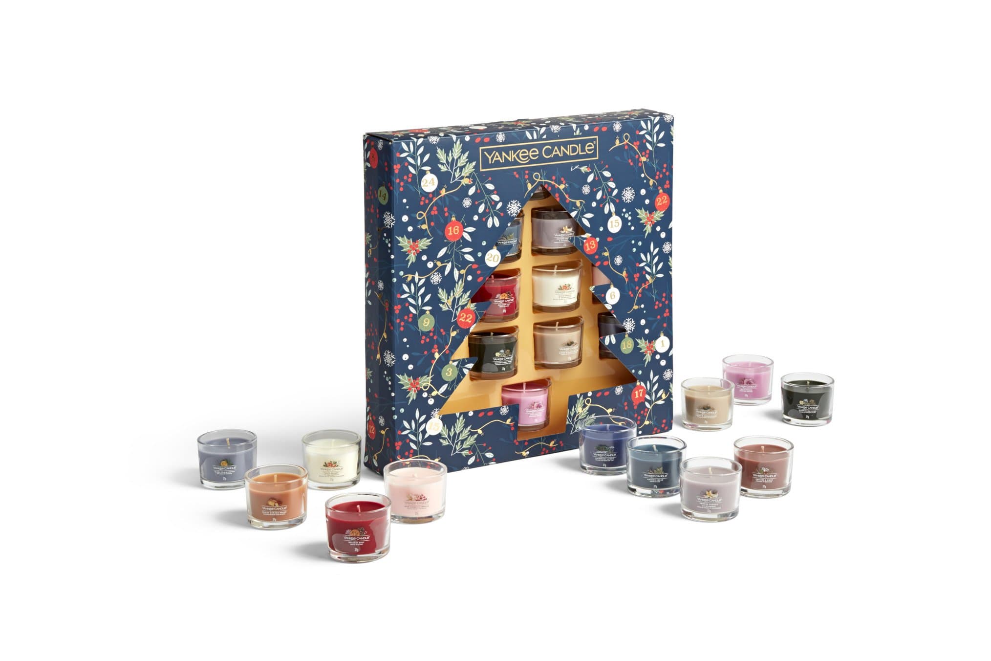 Yankee Candle Gift Set Yankee Candle Countdown to Christmas Gift Tree - 12 Signature Filled Votives