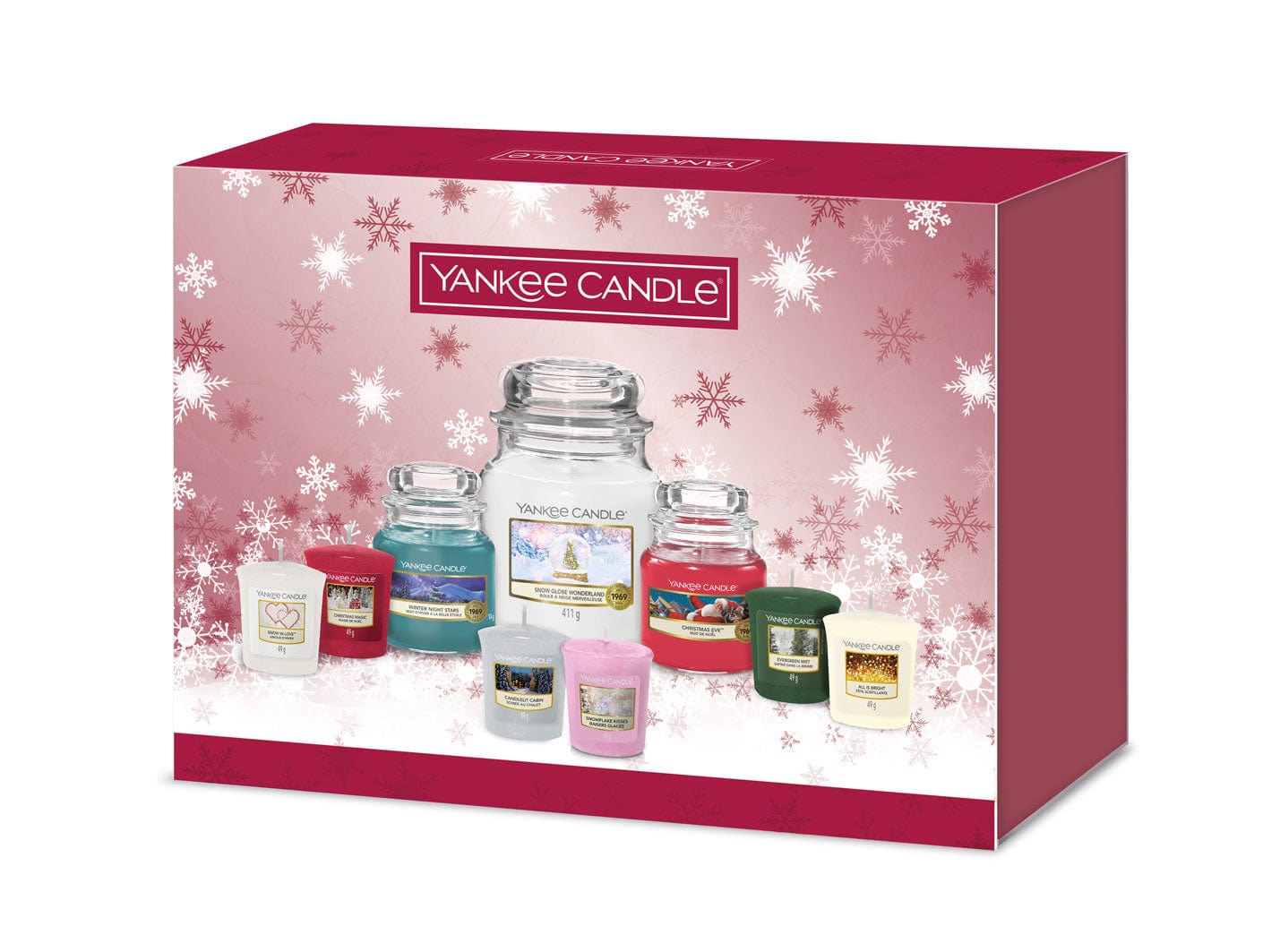 Wow Gift Set Yankee Candle 2 med Jars 6 Votives