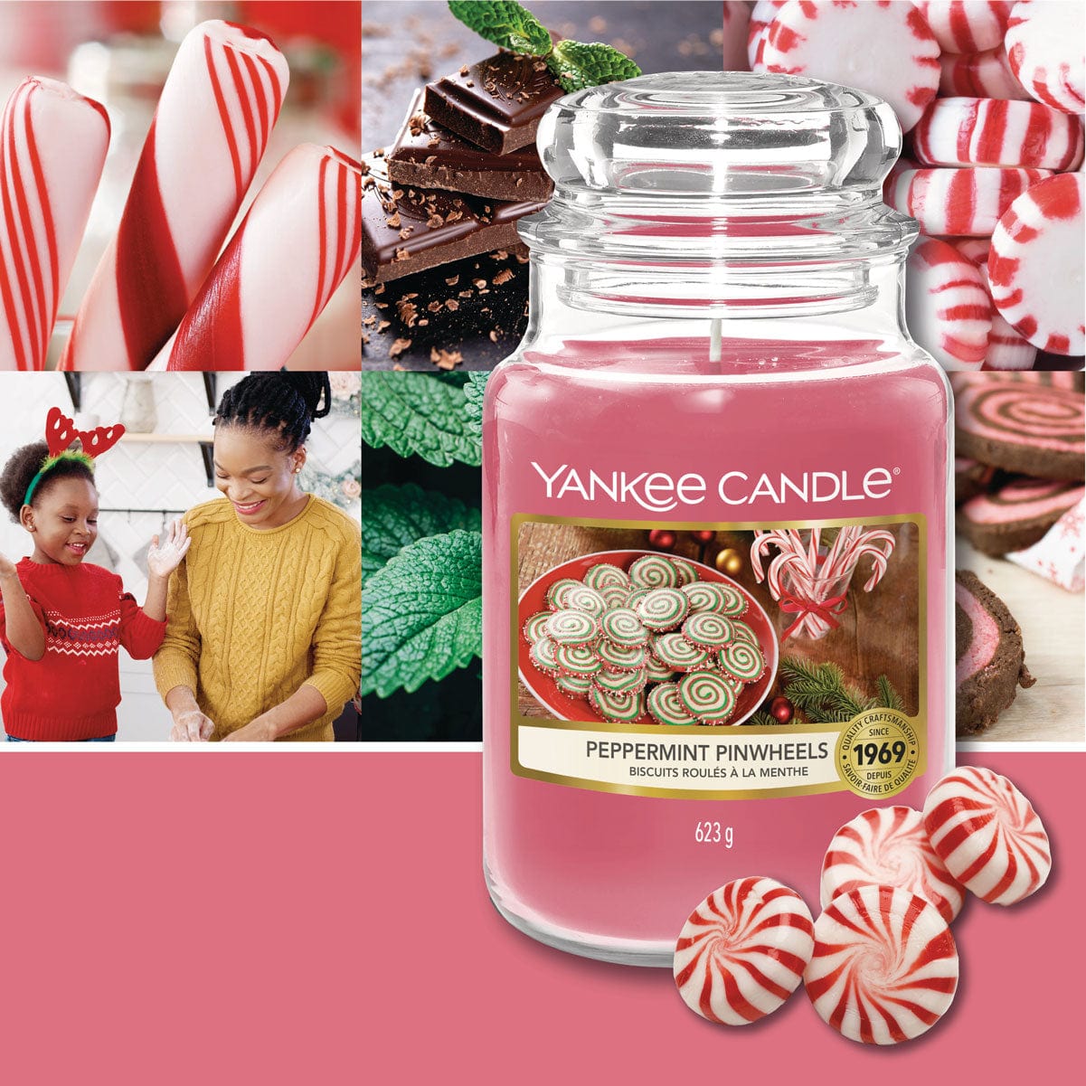 Scented Wax Melts Yankee Candle Peppermint Pinwheels Wax Melt