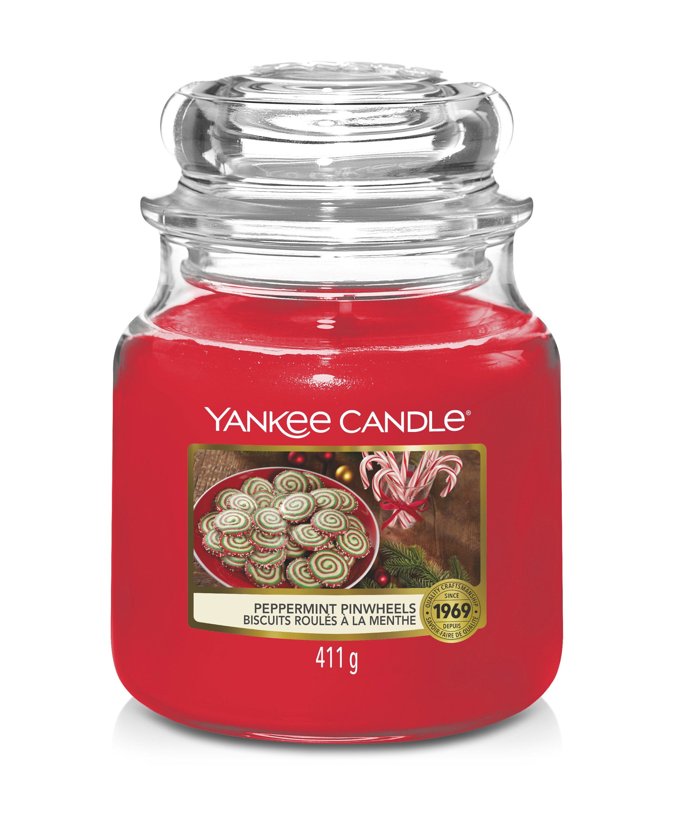Yankee Candle Large Jar Candle Yankee Candle Medium Jar - Peppermint Pinwheels
