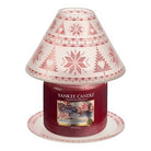 Yankee Candle Large Shade & Tray Yankee Candle Red Nordic Frosted Glass - Large Shade & Tray