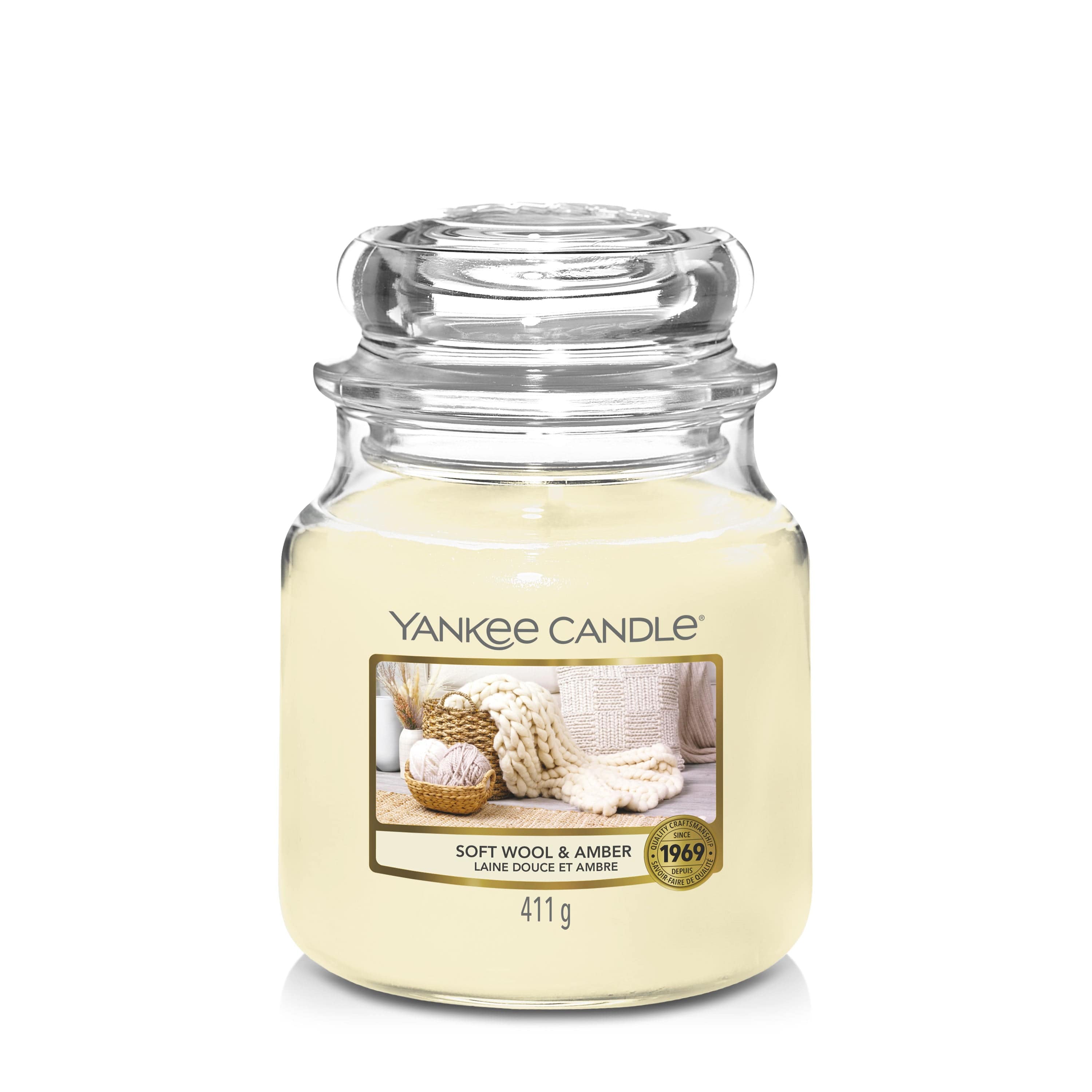 Yankee Candle Soft Wool & Amber Medium Jar – Curios Gifts