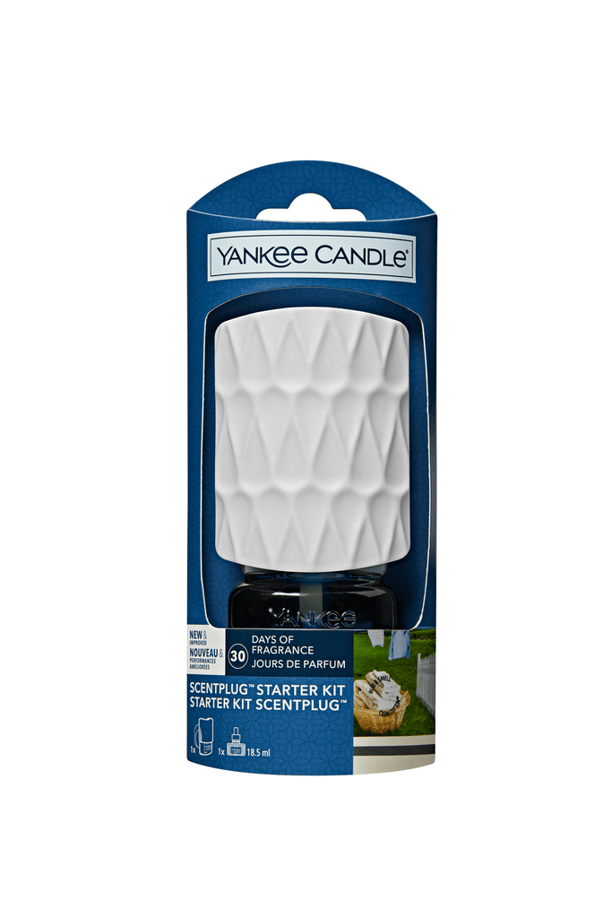 Yankee Candle Plug In Starter Kit Yankee Candle Scentplug Starter Kit - Clean Cotton - White