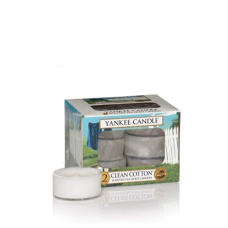 Yankee Candle Tea Lights Yankee Candle Pack of 12 Tea Light Candles - Clean Cotton