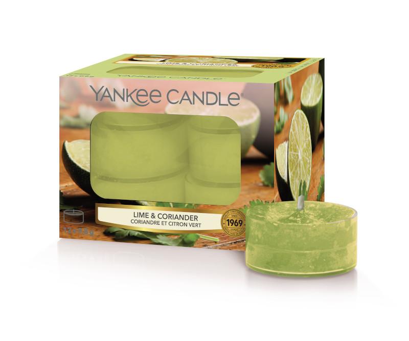 Yankee Candle Tea Lights Yankee Candle Pack of 12 Tea Light Candles - Lime & Coriander