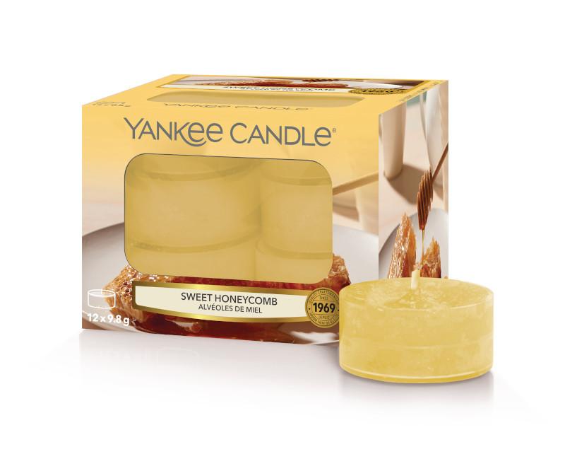 Yankee Candle Tea Lights Yankee Candle Pack of 12 Tea Light Candles - Sweet Honeycomb