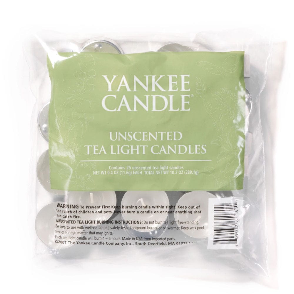 Yankee Candle Tea Lights Yankee Candle Unscented Tealights