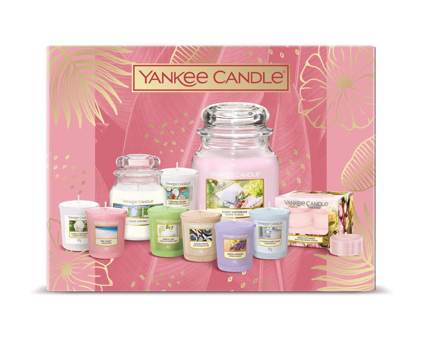 Yankee Candle Yankee Candle Gift Set Yankee Candle Wow Mother's Day Gift Set - 1 Medium Jar, 1 Small Jar, 7 Votives & 12 Tea Lights