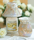 Yankee Candle Yankee Candle Yankee Candle Gold and Pearl Mosaic Accessories (Large Shade & Tray)