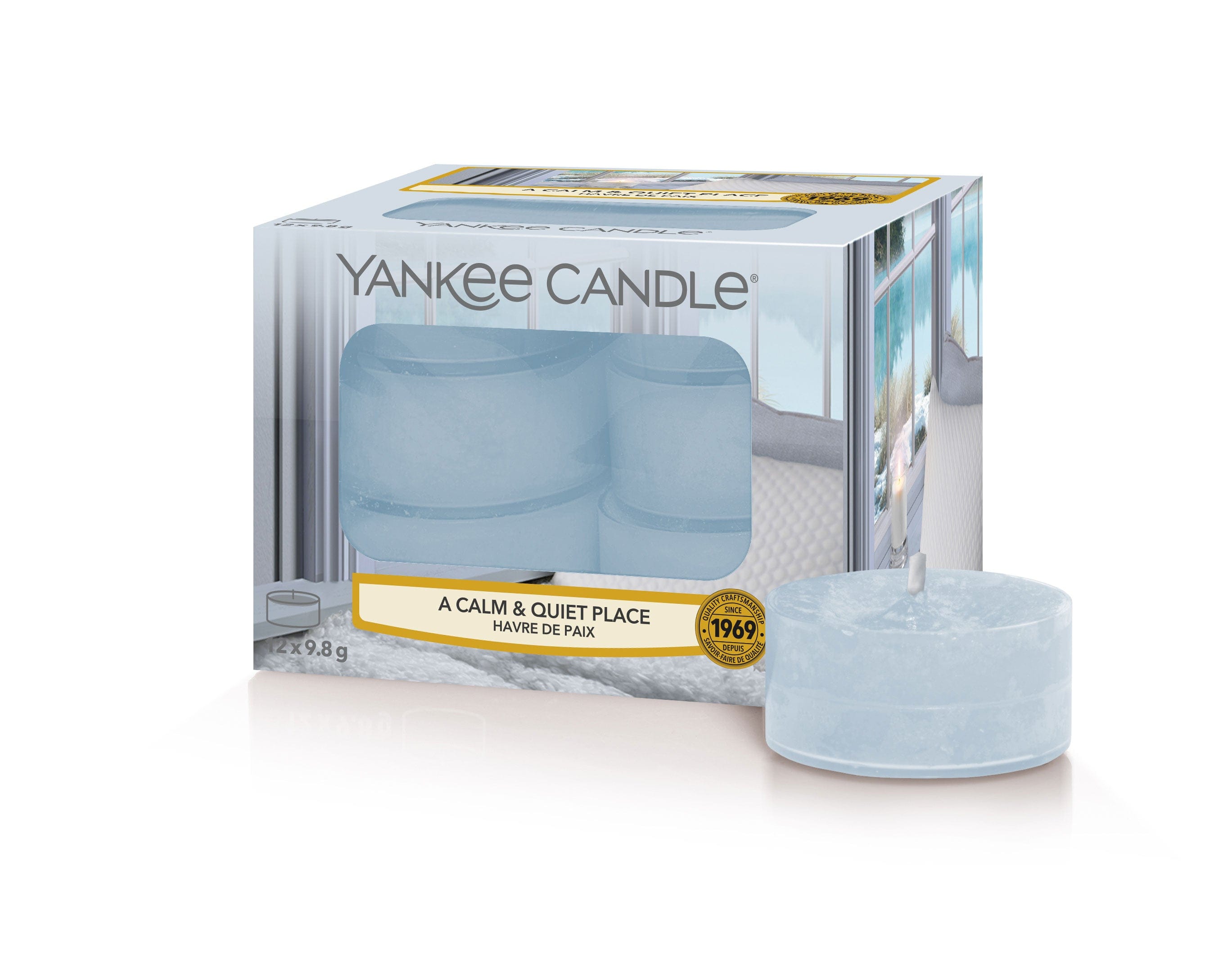 Yankee Candle Yankee Candle Yankee Candle Pack of 12 Tea Light Candles - A Calm & Quiet Place