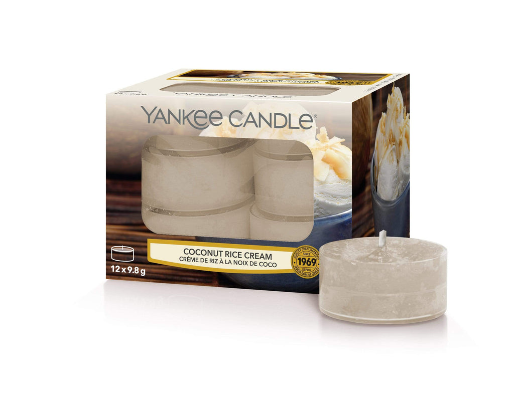 Yankee Candle Yankee Candle Yankee Candle Pack of 12 Tea Light Candles - Coconut Rice Cream