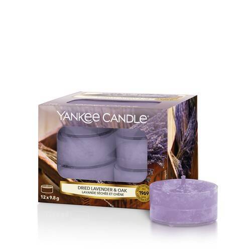 Yankee Candle Yankee Candle Yankee Candle Pack of 12 Tea Light Candles - Dried Lavender & Oak