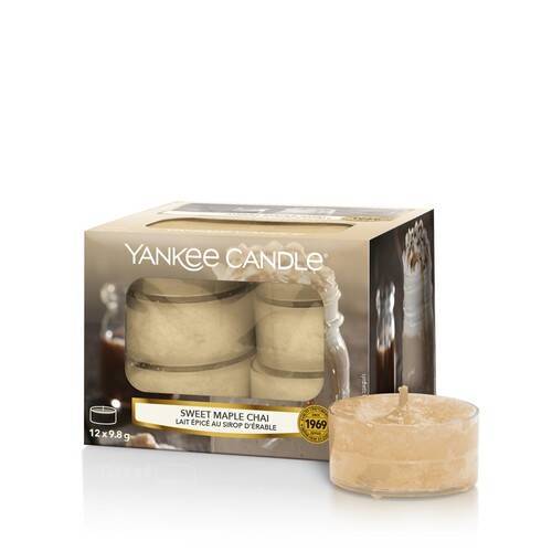 Yankee Candle Yankee Candle Yankee Candle Pack of 12 Tea Light Candles - Sweet Maple Chai